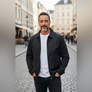 Hugo Boss Black Stretch Harrington Jacket EU 50 (US 40) Made in Portugal